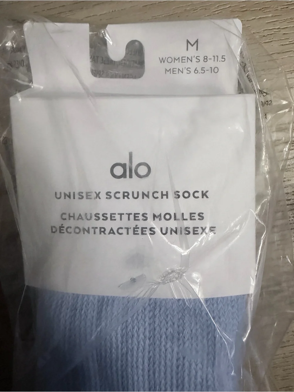 ALO Yoga Unisex Scrunch Sock — Light Blue